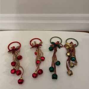 4 Christmas bells door hangers